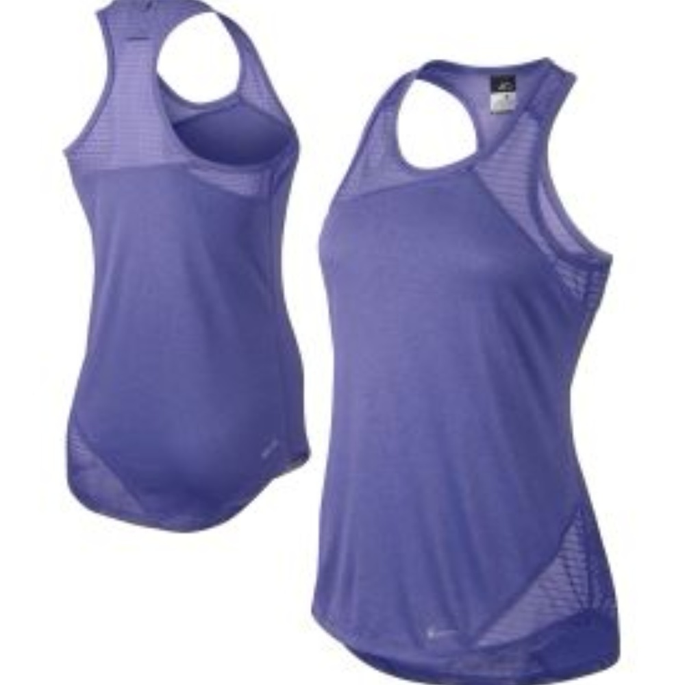 Nike Dri-Fit Purple Athletic Relay Tank Top - Picture 2 of 9
